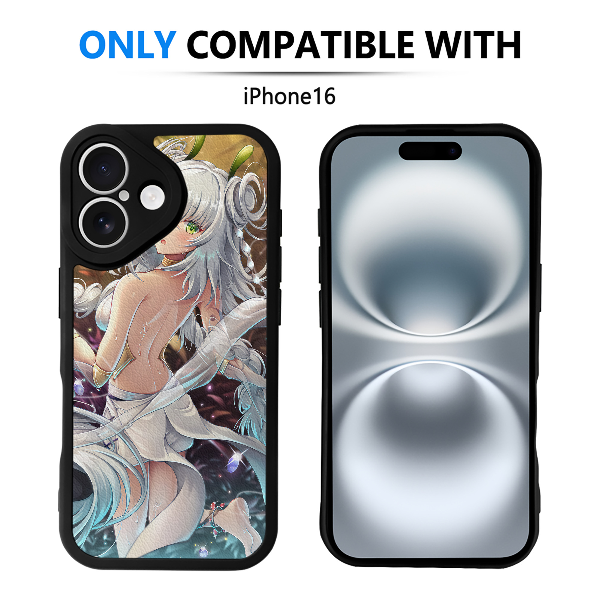 （画像用） 遊☆戯☆王 Yu-Gi-Oh! 【iPhone 16シリーズ対応】シリコンスマホケース（レザー調） 材質：シリコン